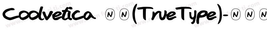 Coolvetica 常规(TrueType)字体转换